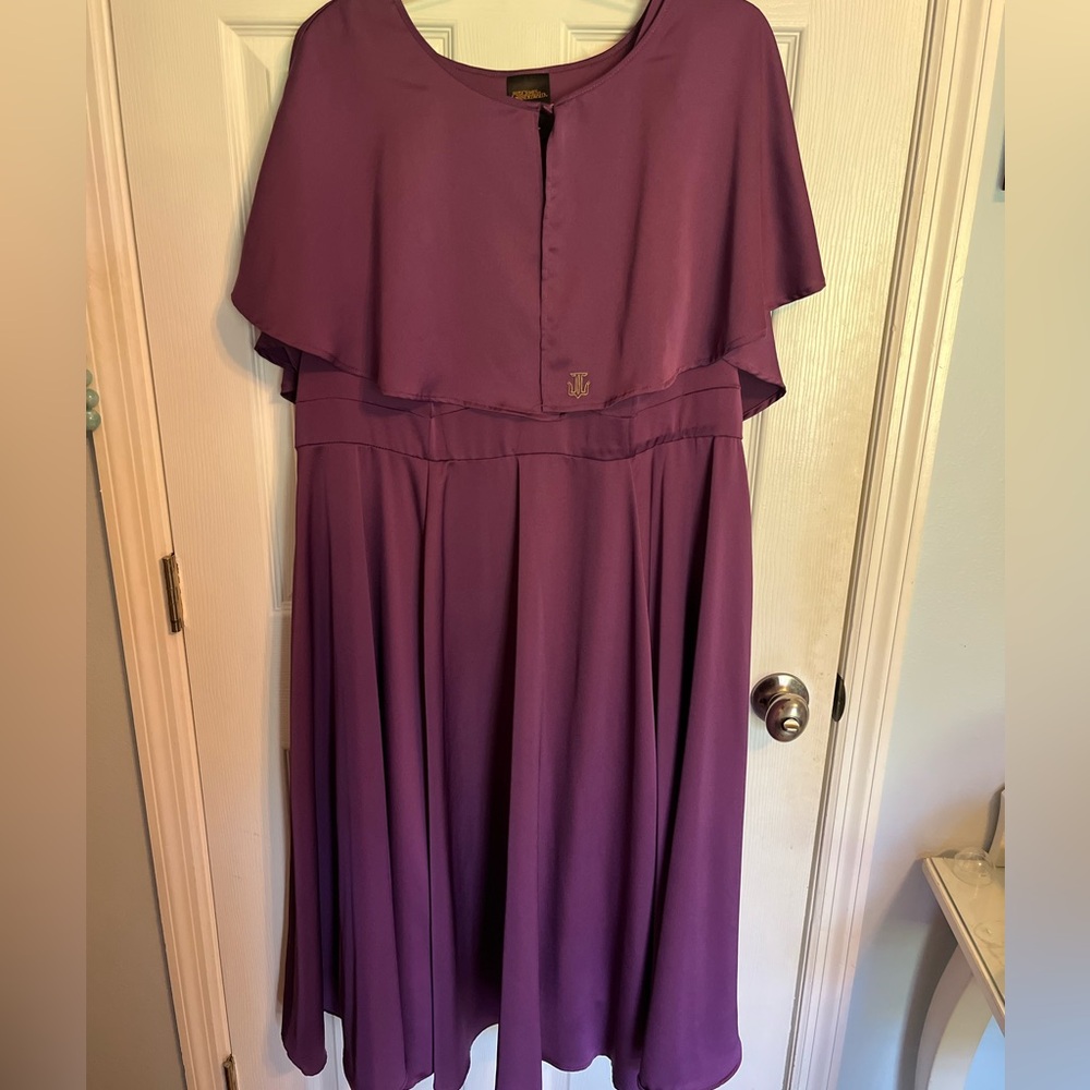 Torrid Purple Retro Cape Swing Harry Potter Dress - Picture 2 of 6
